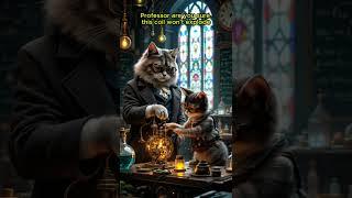 From Equations to Candlelight: A Day with Professor Whiskerstein - CatTheProfessor
