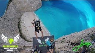 People Are Awesome - highest Dream Jump in Greece - Navagio beach - Bungee Jump