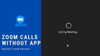 Attend Zoom Video Call WITHOUT downloading Zoom app