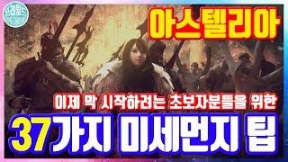 '아스텔리아' 초보자 필수, 미세먼지같은 37가지 팁