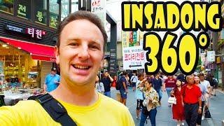 Insadong in Seoul Korea 360 Video Walking Tour