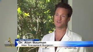 ARTAS hair transplant robot on ABC WPLG Florida w: Dr Alan Bauman