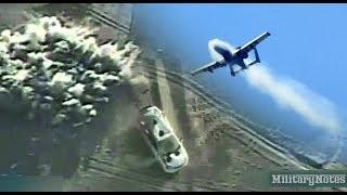 A-10 Warthog 30mm cannon vs Taliban getaway vehicle