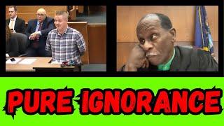 JUDGE SIMPSON SLAMS Clueless Self Represented Defendant!