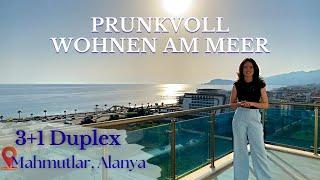 PRUNKVOLL | DUPLEX-PENTHOUSE | PANORAMA-MEERBLICK | 4 ZIMMER 399.000€ #Mahmutlar/#Alanya #immobilien