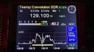 EFR - time signal decoding with the Teensy Convolution SDR