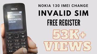 Noki 130 Imei change code         invalid sim solution witout Pc                   #Abrajee tech