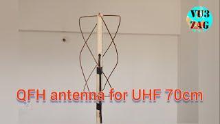 QFH antenna for UHF 70cm