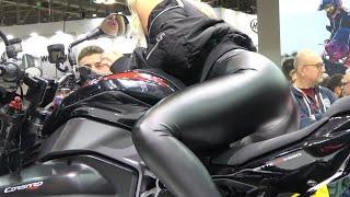 Moto Morini - Corsaro 750 n V-Twin Sport Eicma 2023 - Hostess Showgirls Fancam - Part 1. Like n Sub