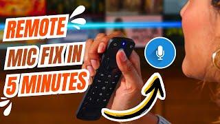 Fire TV Remote Microphone Not Working? Easy Fixes in 5 Minutes