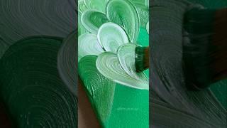 Easy Drawing Idea | Green Heart – Relaxing Abstract Art Therapy 