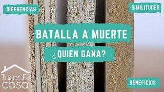 MDF, melamina, aglomerado, triplay, terciado, MDP, RH ¿Cuál es mejor?