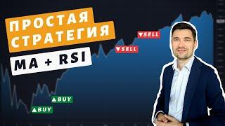 СБЕР. Торговая стратегия для начинающих. Средняя и RSI