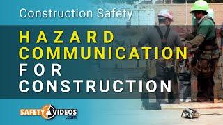 HAZCOM for Construction Workers Training from SafetyVideos.com