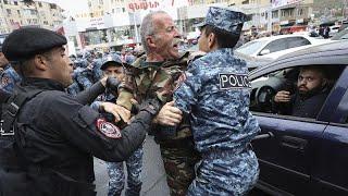 Dozens of people detained at anti-government demonstration in Armenia