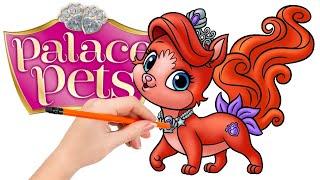 How to draw Treasure from Palace Pets, Ariel's kitty discovered on Prince Eric's ship
