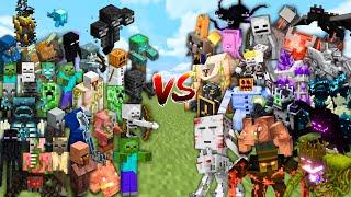 ALL MOBS vs OP BOSSES in Minecraft Mob Battle