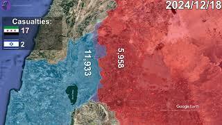 Israeli invasion of Syria: Every Day Mapped using Google Earth