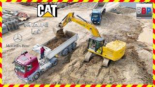 CAT 326 & MAN, Mercedes Sattelkipper, Rottenburg/N., 2024 #2 #caterpillar #mantrucks