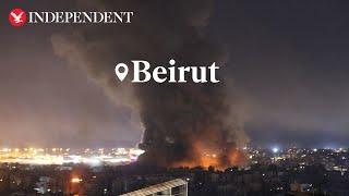 Watch: Lebanon's Beirut skyline as Israeli military issues evacuation order