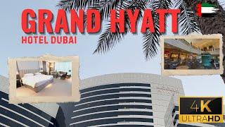 Grand Hyatt Hotel Dubai Tour | Luxury Hotel Room & Market Cafe in 4K