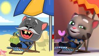 Talking Tom Hero  Funny drawing meme | Raccoon Invasion  Talking Tom  Cartoon Drawing meme |part -2