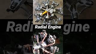 Radial Aircraft Engine working // Radial Engine #automobile #mechanic #engineering #engine