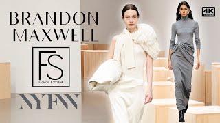 BRANDON MAXWELL Fall Winter 2025/2026 NEW YORK FASHION WEEK 4K SHOW Supermodel Colin Jones