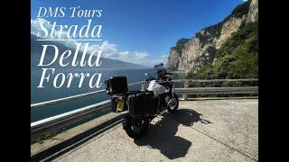 Italys most beautiful road - The Strada Della Forra. Motorcycle. Lake Garda