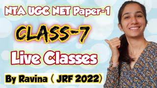 Class-7 | NTA UGC NET Paper-1| Practice Questions related to Teaching | Teaching Aptitude | Ravina