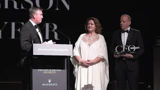 Gina Rinehart accepting CEO Magazine's Chairperson of the Year Award