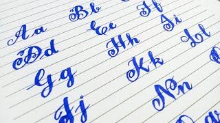 How to write English Alphabets with cut marker| Stylish writing| Writing skills