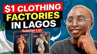 The Best 1$ Dollar Clothing Factories in Lagos -Nigeria For Your Boutique