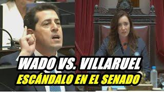 ¡ESCÁNDALO EN EL SENADO! Wado de Pedro Vs. Victoria Villaruel / Fuerte Cruce Por la Ley De Bases