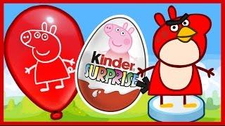 Киндер Сюрприз. Свинка Пеппа. Энгри Бердз. Peppa Pig. Kinder Surprise. Angry Birds.