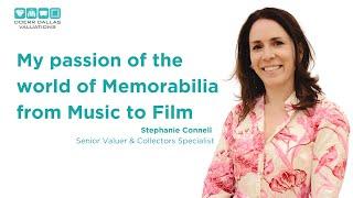 Our specialist Stephanie Connell shares her passion of the world of Memorabilia from Music to Film