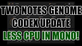 Two Notes Genome update - less CPU in mono