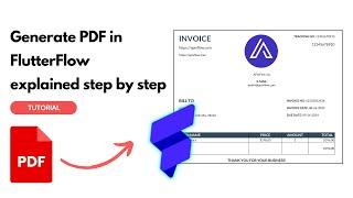 Generate PDF in FlutterFlow Step by Step Guide