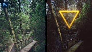 Photoshop Manipulation - Neon Glow Effect Photo Editing - Photoshop Manipulation Tutorial