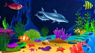 Lullabу and Calming Undersea Animation  Soothing fishes  Baby sleep music 