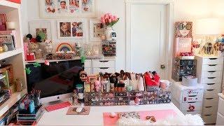 Girly GLAM Room Reveal + Spring Cleaning + Organizing Tips