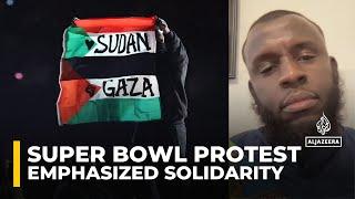 Performer raised Palestine & Sudan flags during US Super Bowl's half-time show