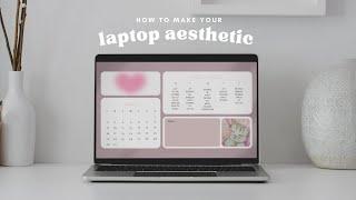 how to make your laptop pretty and aesthetic !