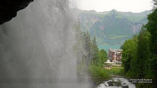 4K Giessbach Falls and Grand Hotel SWITZERLAND アルプス山脈