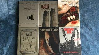 Saw 1-4 & 6 Steelbooks Unboxing & Showcase | Saw Physical Media