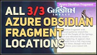 All Azure Obsidian Fragment Locations Genshin Impact