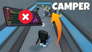 Beating MM2 CAMPERS With NO HANDS... (Murder Mystery 2)