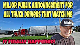 Major Public Announcement For All Truck Drivers That Watch Mutha Trucker News 