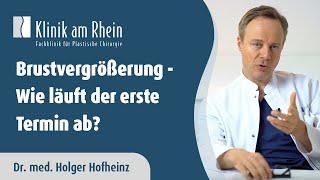 Brustvergrößerung - Wie läuft der erste Termin ab?
