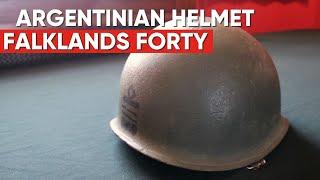 Argentinian Helmet | Falklands Forty | The Gurkha Museum